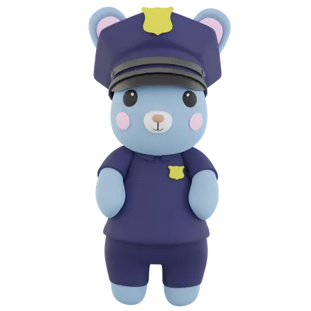 Police Rabbit  3D Icon