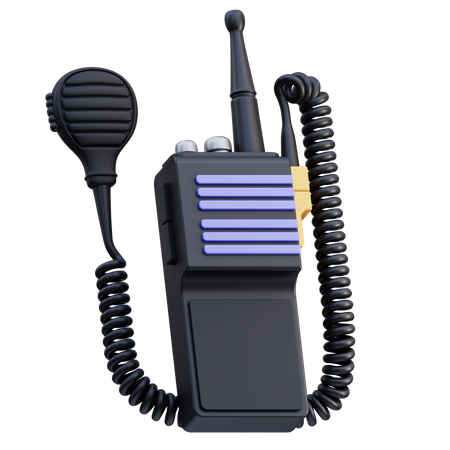 Radio policière  3D Icon