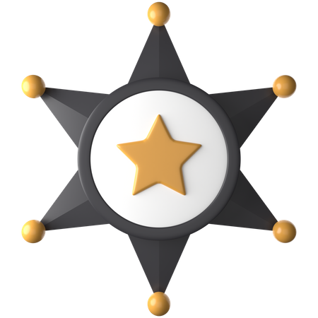 Police Rank  3D Icon