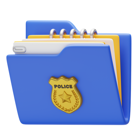 Police Record  3D Icon