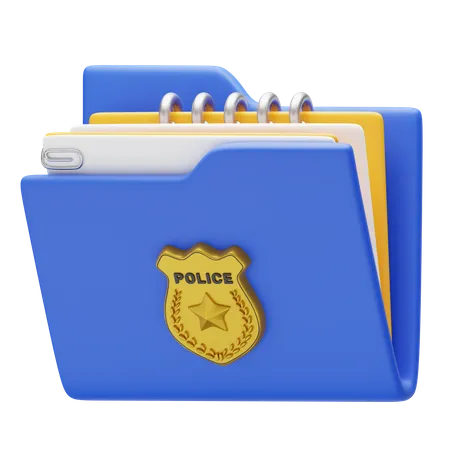 Police Record  3D Icon