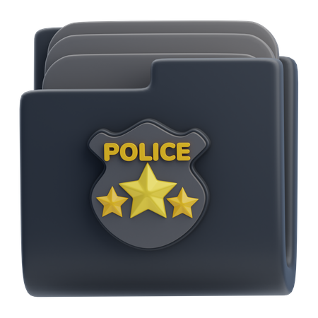 Police Record  3D Icon