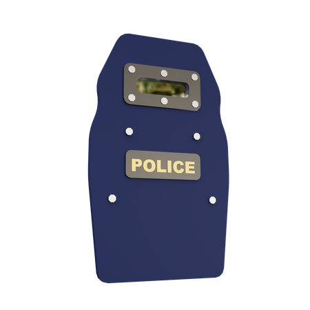 警察の盾  3D Icon