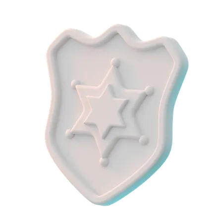 Police Shield  3D Icon
