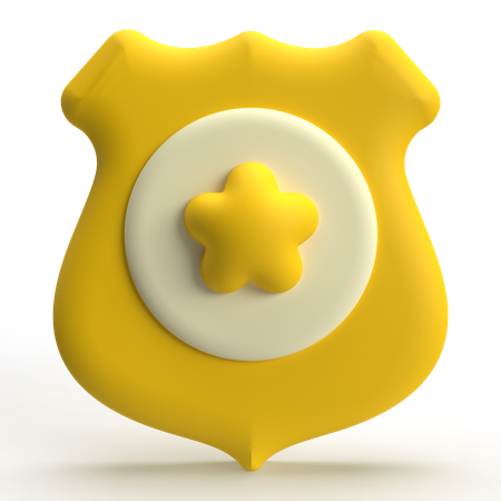 Police Shield  3D Icon