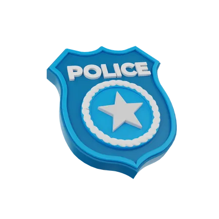 Police Shield 3D Icon