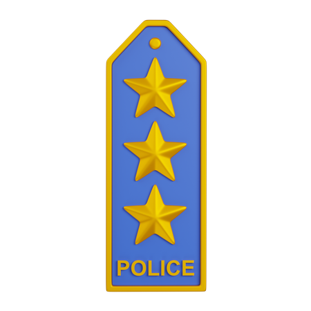 Police Shoulder Badges  3D Icon