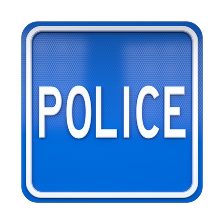 Police Sign  3D Icon