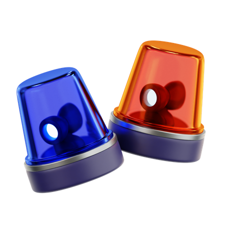 Police Siren  3D Icon