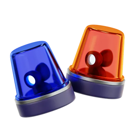 Police Siren  3D Icon