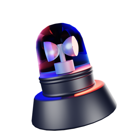 Police Siren  3D Icon