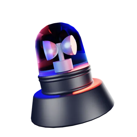 Police Siren  3D Icon