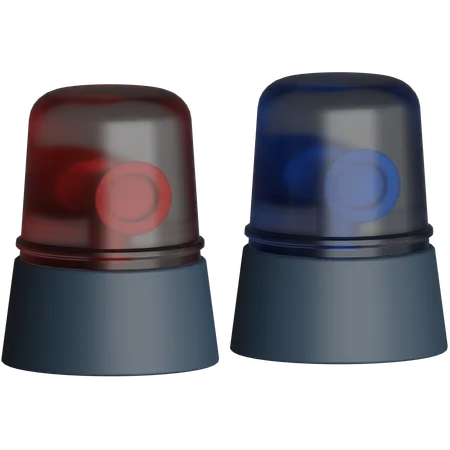 Police Siren  3D Icon