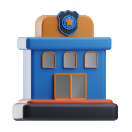 Police Station  3D Icon