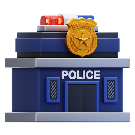 POLICE STATION  3D Icon