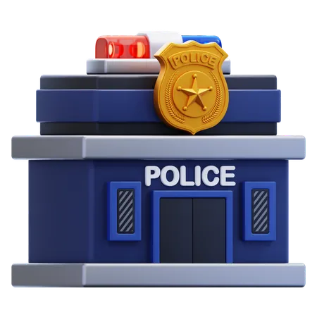 POLICE STATION  3D Icon