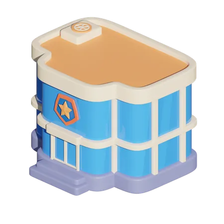 警察署  3D Icon