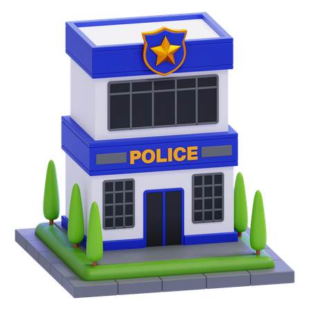 Police Station  3D Icon