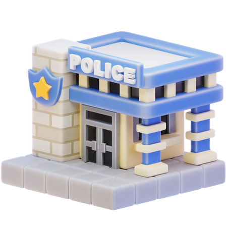 Police Station  3D Icon