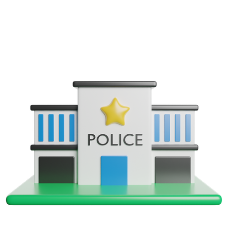 Police Station  3D Icon