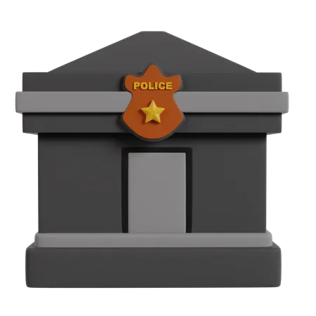 Police Station  3D Icon