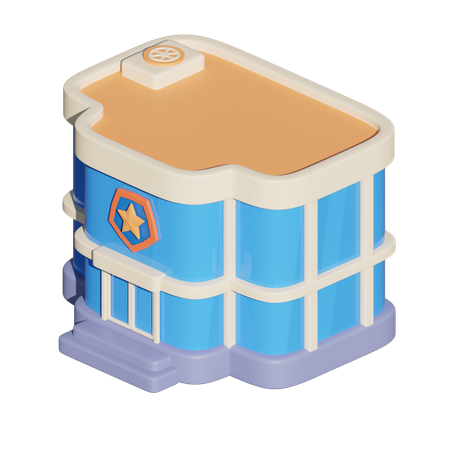 Police Station  3D Icon