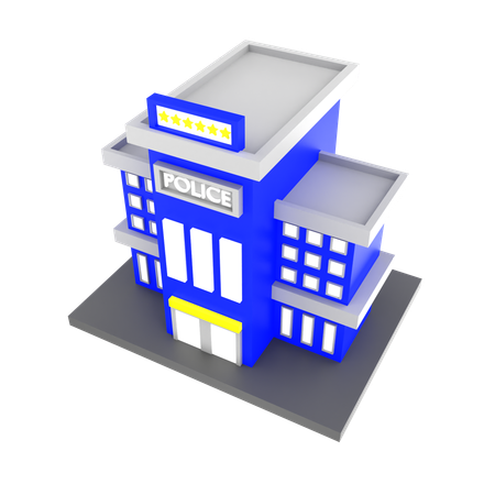 Police station  3D Icon