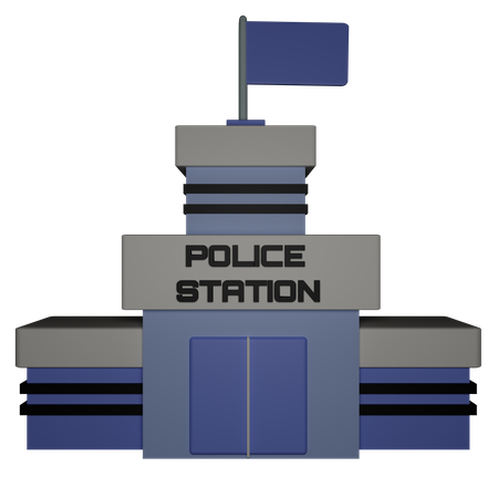 Police Station  3D Icon