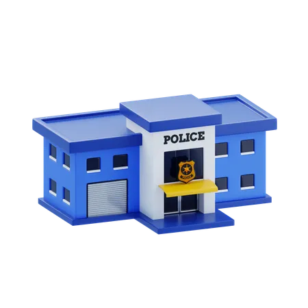 Police Station  3D Icon