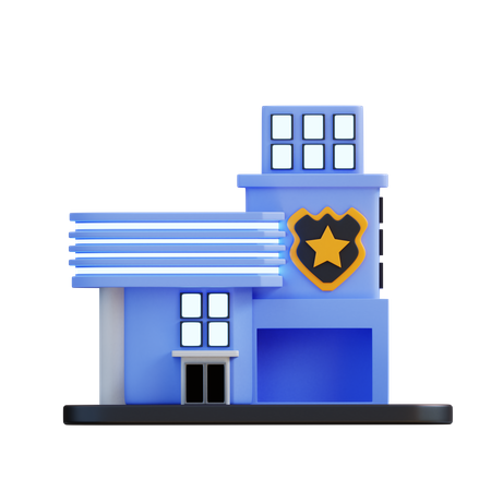 Police Station  3D Icon