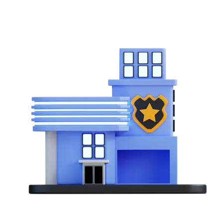 Police Station  3D Icon