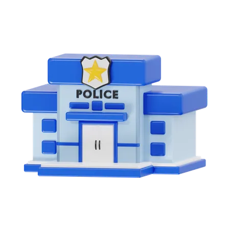 Police Station  3D Icon