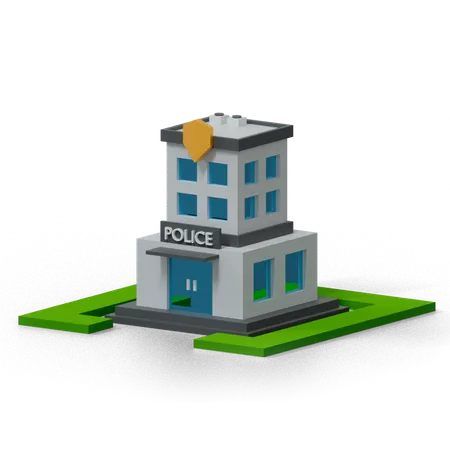 Police Station  3D Icon