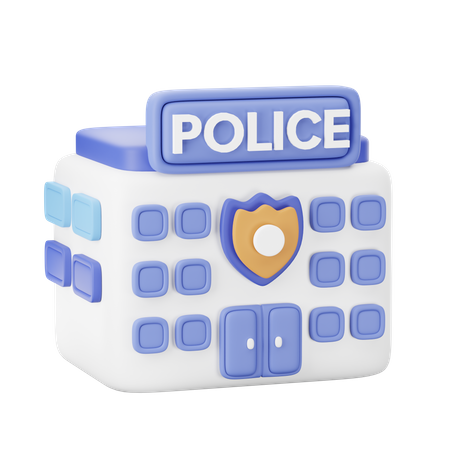 Police Station  3D Icon