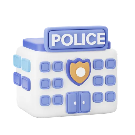 Police Station  3D Icon