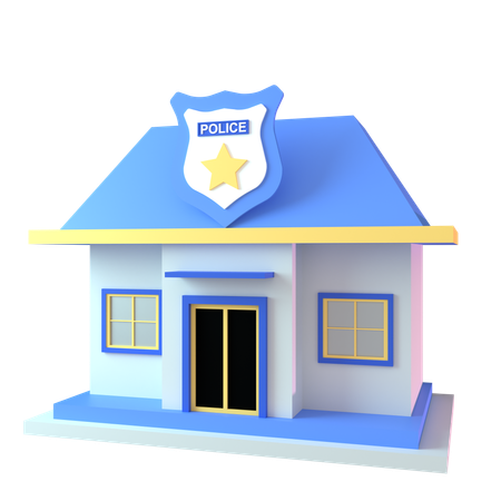 Police Station  3D Icon