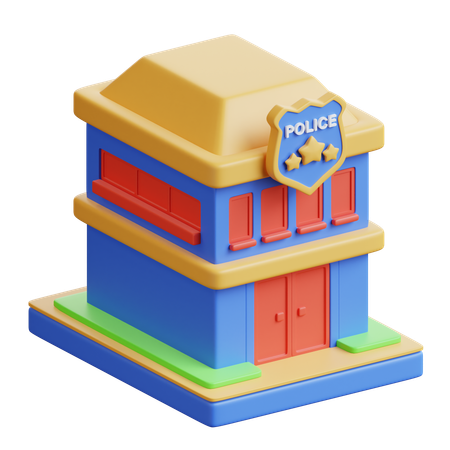 Police Station  3D Icon