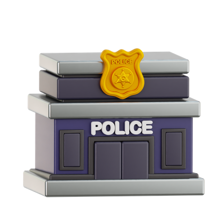 Police Station  3D Icon