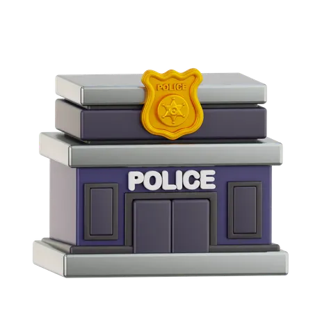 Police Station  3D Icon