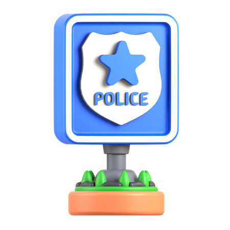 Police Station  3D Icon