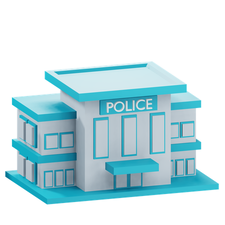 Police Station  3D Icon