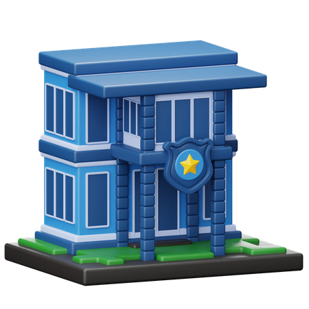 Police Station  3D Icon