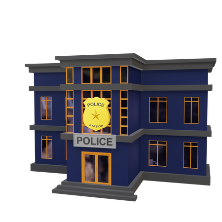 Police Station  3D Icon