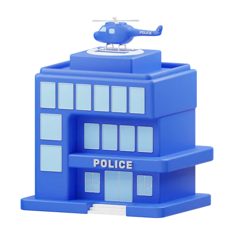 Police Station  3D Icon