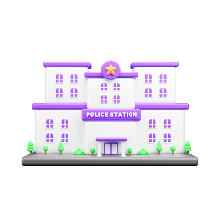 Police Station  3D Icon