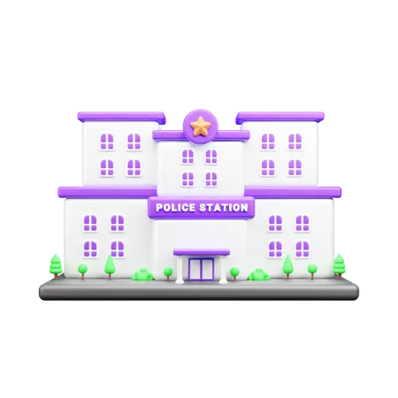 Police Station  3D Icon