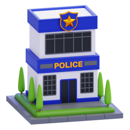 Police Station  3D Icon