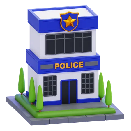 Police Station  3D Icon