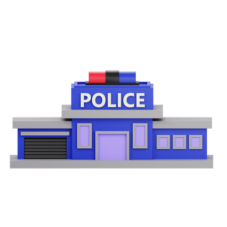 Police Station  3D Icon