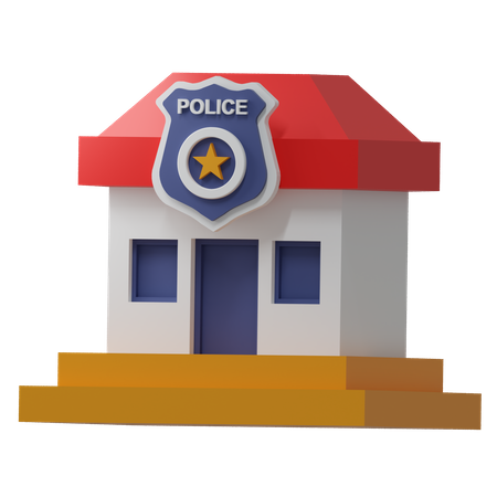 Police Station  3D Icon